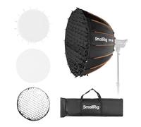 SMALLRIG Softbox Parabolique FP-90 35,4" Monture Bowens - 5395 | Dégagement Rapide. Grille en Nid d'Abeille et Diffuseurs. pour SMALLRIG, pour Neewer, pour Godox, pour Aputure.