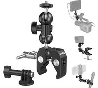 SMALLRIG Super Clamp, Clamp Caméra avec Filetages Antidérapants - 1138B | 1,5 kg Capacité de Charge pour Gopro, Webcam, Appareil Photo, Téléphone, Moniteur et Lumière