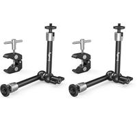 SMALLRIG Super Clamp et Bras Magique Articulé à Friction Réglable de 10 Pouces avec Vis 1/4" pour Moniteur LCD/Lumières LED - 2732B (Lot de 2)