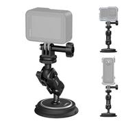 SMALLRIG Support à Ventouse Magnétique 2 en 1 pour GoPro, Support de Caméra de Voiture Extérieur pour Caméras d'action, avec Bras Magique à Rotule - 4466