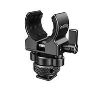 SmallRig Support de microphone Shotgun (griffe froide), silicone souple intégré, absorption des chocs et des bruits BSM2352