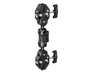 SMALLRIG Support Double Super-Pince Bras Magique Rotule 360° - 5453 | Pour parapluie, chaise, écran, bureau, éclairage studio, réflecteur, moto et trépied.
