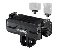 SMALLRIG Support magnétique Double pour DJI Osmo Action 6/Osmo Nano, Adaptateur magnétique Pliable à dégagement Rapide bidirectionnel avec Fixation à 2 Broches et Filetage 1/4"-20-5890