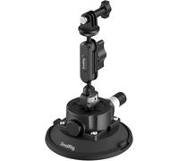 SMALLRIG Support Ventouse 4,5" Bras Rotule 1,5kg pour Action Cam - 5855B | Compatible DJI Osmo Action 6/5 Pro/4, Insta360 X5, GoPro 13/12. Charge max 1,5 kg.