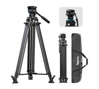 SMALLRIG Trépied vidéo FreeSpeed 84''/214 cm en Alliage d'aluminium, trépied Robuste avec contrepoids à 6 Niveaux, Inclinaison +90° / -60°, Plateau QR Double Mode, Charge maximale 10 kg - 5579