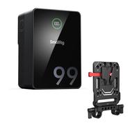 SMALLRIG VB99 Pro V Mount 99Wh 6800mAh PD 100W Double Pince | Support V-Lock avec double pince 15mm, charge rapide PD 100W USB-C