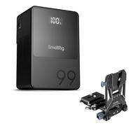 SMALLRIG VB99 V Mount 99Wh 6800mAh PD 100W USB-C | Mini batterie V-Mount, plaque incluse, compatible reflex numérique/caméscope/trépied