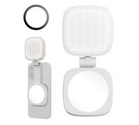 SMALLRIG Vibe P48 Lampe Selfie pour iPhone, Miroir - 4933 | Fixation Instantanée pour MagSafe. Pour Selfies et Vidéoconférence. Couleur Blanc.