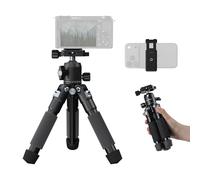 SMALLRIG VT-20Pro 53,8 cm Mini trépied pour Appareil Photo et Téléphone, Trépied Léger de Bureau en Alliage d'Aluminium avec Rotule 360° et Pince pour téléphone, Charge Max. 5 kg - 5470