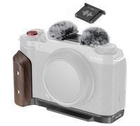 SMALLRIG X-M5 Poignée en bois en forme de L pour Fujifilm X-M5, plaque de dégagement rapide intégrée pour Arca, poignée latérale ergonomique en bois, avec adaptateur de sabot de flash, pour arca (noir