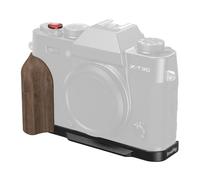 SMALLRIG X-T30 III Plaque L Poignée Bois pour FUJIFILM X-T30 III - 5666 | Plaque QR intégrée pour Arca. Trou fileté 1/4"-20. Poignée en bois ergonomique. Finition argent.