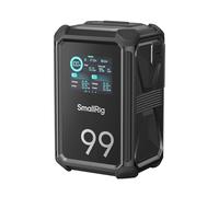 SMALLRIG X99 Batterie V Mount 99Wh/6800mAh 100WPD, APP+Écran Tactile - 4984 | Charge complète 2h. Double D-TAP, USB-C, CC. Contrôle APP. Écran tactile 2". Pour caméscope, moniteur, lampe vidéo