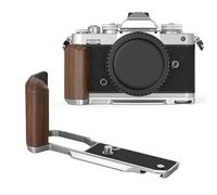 SMALLRIG Z FC Poignée en Bois en L pour Nikon - 4803 | Style rétro. Trou fileté 1/4"-20, griffe porte-accessoires, plaque QR pour Arca. Sans finition précisée.