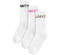 smALLSAINTS Chaussettes marron / fuchsia / noir / blanc, Taille 26,5-30,5