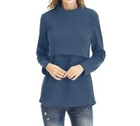 Smallshow Hauts d’Allaitement en Molleton Vêtements d’Allaitement à Manches Longues pour Femmes