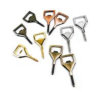Smallterm Lot de 10 décapsuleurs vierges en métal - Kit de réchaud vide en métal - Réchaud à bière carré pour cuisine, bar, restaurant, décapsuleur en résine, bricolage