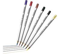 Smallterm Lot de 6 stylos sous glaçure pour céramique : stylos de précision de haute qualité pour une peinture détaillée, température de combustion 1100-1300 degrés