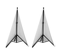 Smallterm Universal DJ Light Speaker Standard Cover Double Face Trépied Rock Scrim Cover Matériau extensible, 2 pièces