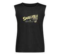 Smallville Kansas The Meteor Capital of The World Unisex Sleeveless T-Shirt Vests Top Black Mens Tank Tee M