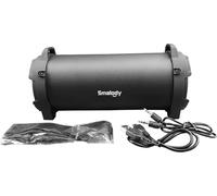Smalody SL-10 Haut-parleur Bluetooth sans fil Boîte à sons extérieure 10W Basse stéréo Subwoofer Support FM Radio TF U Drive AUX IN w / Mic Sangle[Noir]