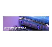 Smalody YXSM9017BL Computer Speaker USB Wired Stereo Subwoofer Bass Speaker Surround Sound Box with Blue LED Lights for PC Laptop Phone Tablet MP3 MP4