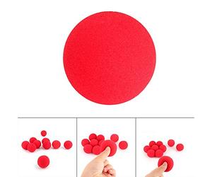 Smandy 10 Pièces Boule Souple en éponge Rouge, Accessoires de Tour de Magie, Apparition Magique, Disparition, Multiplication, Comédie Classique, Performance de Rue avec Boules en éponge