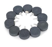 Smandy 10 Pièces Plaque D'aérateur Diffuseur de Bulles de Pierre à Air pour Aquarium avec Une Bonne Diffusion d'air Matériau de Sable Robuste et Durable 4 Cm de Diamètre