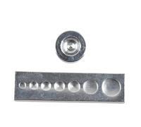 Smandy 11 Pièces Kit D'outils de Bouton-Pression de Poinçon de Rivet de Réglage de Fixation à Pression D'Artisanat en Cuir avec 2 Perforateurs pour les Projets D'Artisanat de Bricolage