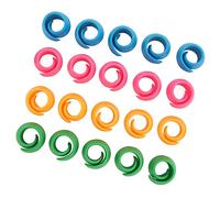 Smandy 20 Pièces Support de Fil de Canette en Silicone Spool Hugger 4 Couleurs Rose Orange Bleu Vert pour Bobines de Machine à Coudre avec Conception Anti-Chute de Fil pour Les Amateurs