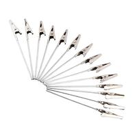 Smandy 50pcs Bricolage Artisanat Fil Clips Carte Photo Note Clips Supports avec Pince à Long Cou pour Bureau Bureau Boutique Décoration Nom Carte Numéro de Table