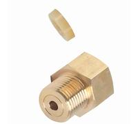 Smandy Adaptateur de Réservoir de CO2, Connecteur de Cylindre de CO2, Convertisseur de Système Paintball vers Fût avec Filetage W21.8 CGA320 pour Régulateur D'aquarium de Poissons (Convertir W21.8