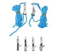 Smandy Ajusteur de Corde, Laiton de qualité Marine et Acier Inoxydable, Tendeur de Cordon Rapide pour Le Camping et la Navigation de Plaisance avec 2 Cordes, Conception Compacte pour Une Utilisation
