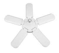 Smandy Ampoule de Garage LED 100 W E26 E27 6 500 K Lumière du Jour 5 Panneaux Réglables 8 000 Lm Plafonnier avec Couverture à 360 Degrés pour Garage, Atelier, Entrepôt