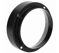 Smandy Anneau de Dosage de café Magnétique de 58 Mm, Distributeur de Poudre, Entonnoir de Dosage en Aluminium, Accessoire Siebträger avec Conception Magnétique pour Machine à (BLACK)