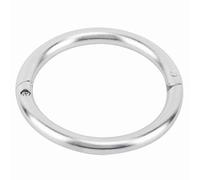 Smandy Anneau de Nez de Taureau en Acier Inoxydable de qualité Supérieure, Verrouillage Automatique, Antirouille, Anneau de Nez de Bétail pour Taureaux avec Lisse sans (Moyen)