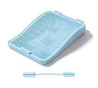 Smandy Bac à Litière pour Chat avec Marchepied, Clips et Conception à Double Couche, Base Antidérapante, Lavable, Résistant L'urine, Rampe de Récupération pour Personnes âgées