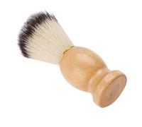 Smandy Blaireau de Rasage pour Hommes, Manche en Bois de Poils Synthétiques, Poignée Ergonomique pour un Rasage et une Exfoliation en Douceur, Idéal pour la Maison et les Voyages