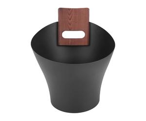 Smandy Bodet Sauna et Combo de Louche, 5L Home Sauna Steam Bath Bucket Ensemble avec Thermomètre de Sablier pour Une Utilisation en Extérieur Intérieure
