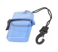 Smandy Boîte Sèche de Plongée, Conteneur étanche en Plastique avec Crochet de Corde pour Le Kayak, Conception Compacte Parfaite pour la Plongée en Apnée et Les Sports Nautiques (Bleu Transparent)