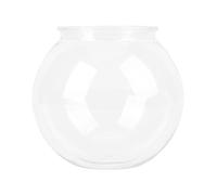 Smandy Bol à Poisson Rond de Style Bol, Petit Réservoir en Plastique Robuste pour la Décoration de Bureau et Les Fournitures de Fête (S)