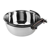 Smandy Bols Suspendus en Acier Inoxydable pour Chiens Chats Chiots Bols à Nourriture et à Eau mangeoire avec Crochet Cage 20cm