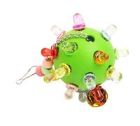 Smandy Boule de Cloches de Cage pour Perroquets, Jouets à Suspendre pour Oiseaux, Perruche, Jouet à Mâcher pour Calopsitte, Conure, Inséparable, Chien, Chiot, Chat, Perroquets, Boule de Cloches de