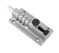 Smandy Boulon de Verrouillage à Combinaison à 4 Chiffres en Alliage de Zinc, sécurité sans ntirouille avec Boulon à Baril Coulissant pour Porte de Piscine, Clôture, Hangar, (Serrure à loquet