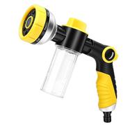 Smandy Buse de Tuyau D'arrosage, Pulvérisateur Haute Pression 8 Réglables avec Distributeur de Savon pour Le Nettoyage de Voiture, Chien, Chat