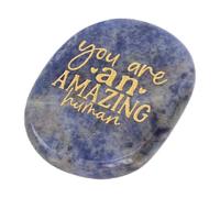 Smandy Cadeaux Pierre de Motivation Galet d'encouragement gravé Vous êtes Une Incroyable Pierre de Poche pour la Paume Humaine pour Un état d'esprit Positif, Une Confiance Quotidienne, Une
