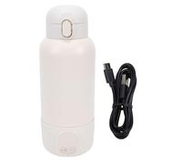 Smandy Chauffe-biberon à Piles, Couvercle Coulissant, Rechargeable, Contrôle Précis de la Température, Chauffe-lait Portable sans Fil pour Voyage (500 ml)