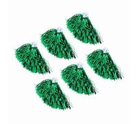 Smandy Cheer Pom Poms, Lot de 6 Pompons élastiques de Pom- Girl en Pet avec Poignées de 24 Cm, Accessoires 7 Couleurs Squad pour Les équipes de Jeunes, Enfants, Adultes, Sport, Danse, Fête, Journée