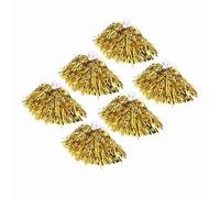 Smandy Cheer Pom Poms, Lot de 6 Pompons élastiques de Pom- Girl en Pet avec Poignées de 24 Cm, Accessoires 7 Couleurs Squad pour Les équipes de Jeunes, Enfants, Adultes, Sport, Danse, Fête, Journée