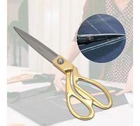 Smandy Ciseaux de Tailleur, Ciseaux Tranchants Professionnels en Acier Inoxydable, Coupe-tissu Robuste pour Tailleurs et Couturiers (Boîte dorée de 8 pouces)