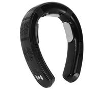 Smandy Climatiseur de Cou avec Refroidissement par Semi-conducteur, Ventilateur sans Lame Rechargeable 6000 MAh, 3 Modes de Vitesse, Affichage LED pour le Travail en Intérieur et en (BLACK)
